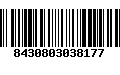 Código de Barras 8430803038177