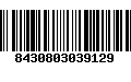 Código de Barras 8430803039129