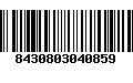 Código de Barras 8430803040859