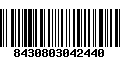 Código de Barras 8430803042440