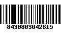 Código de Barras 8430803042815