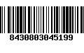 Código de Barras 8430803045199