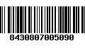 Código de Barras 8430807005090