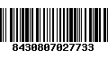 Código de Barras 8430807027733