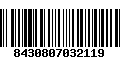 Código de Barras 8430807032119