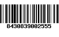 Código de Barras 8430839002555