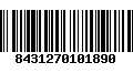 Código de Barras 8431270101890