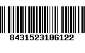 Código de Barras 8431523106122