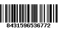Código de Barras 8431596536772