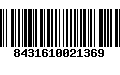 Código de Barras 8431610021369