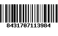 Código de Barras 8431707113984