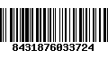 Código de Barras 8431876033724