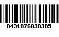 Código de Barras 8431876038385