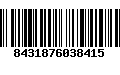 Código de Barras 8431876038415