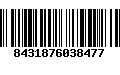 Código de Barras 8431876038477