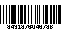 Código de Barras 8431876046786