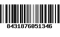 Código de Barras 8431876051346
