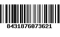Código de Barras 8431876073621