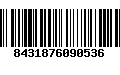 Código de Barras 8431876090536