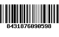 Código de Barras 8431876090598