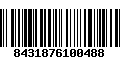 Código de Barras 8431876100488