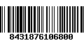 Código de Barras 8431876106800