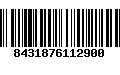 Código de Barras 8431876112900