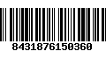 Código de Barras 8431876150360