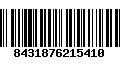 Código de Barras 8431876215410