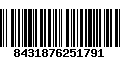 Código de Barras 8431876251791