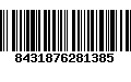 Código de Barras 8431876281385
