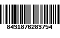 Código de Barras 8431876283754