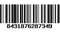 Código de Barras 8431876287349