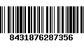 Código de Barras 8431876287356
