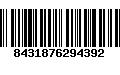 Código de Barras 8431876294392