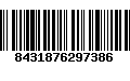 Código de Barras 8431876297386