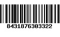 Código de Barras 8431876303322