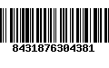 Código de Barras 8431876304381