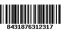 Código de Barras 8431876312317
