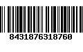 Código de Barras 8431876318760