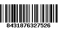 Código de Barras 8431876327526