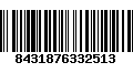 Código de Barras 8431876332513