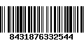 Código de Barras 8431876332544