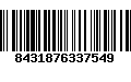 Código de Barras 8431876337549