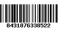 Código de Barras 8431876338522