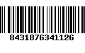 Código de Barras 8431876341126