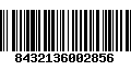 Código de Barras 8432136002856