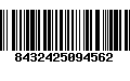 Código de Barras 8432425094562