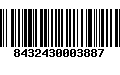 Código de Barras 8432430003887