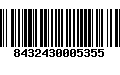 Código de Barras 8432430005355